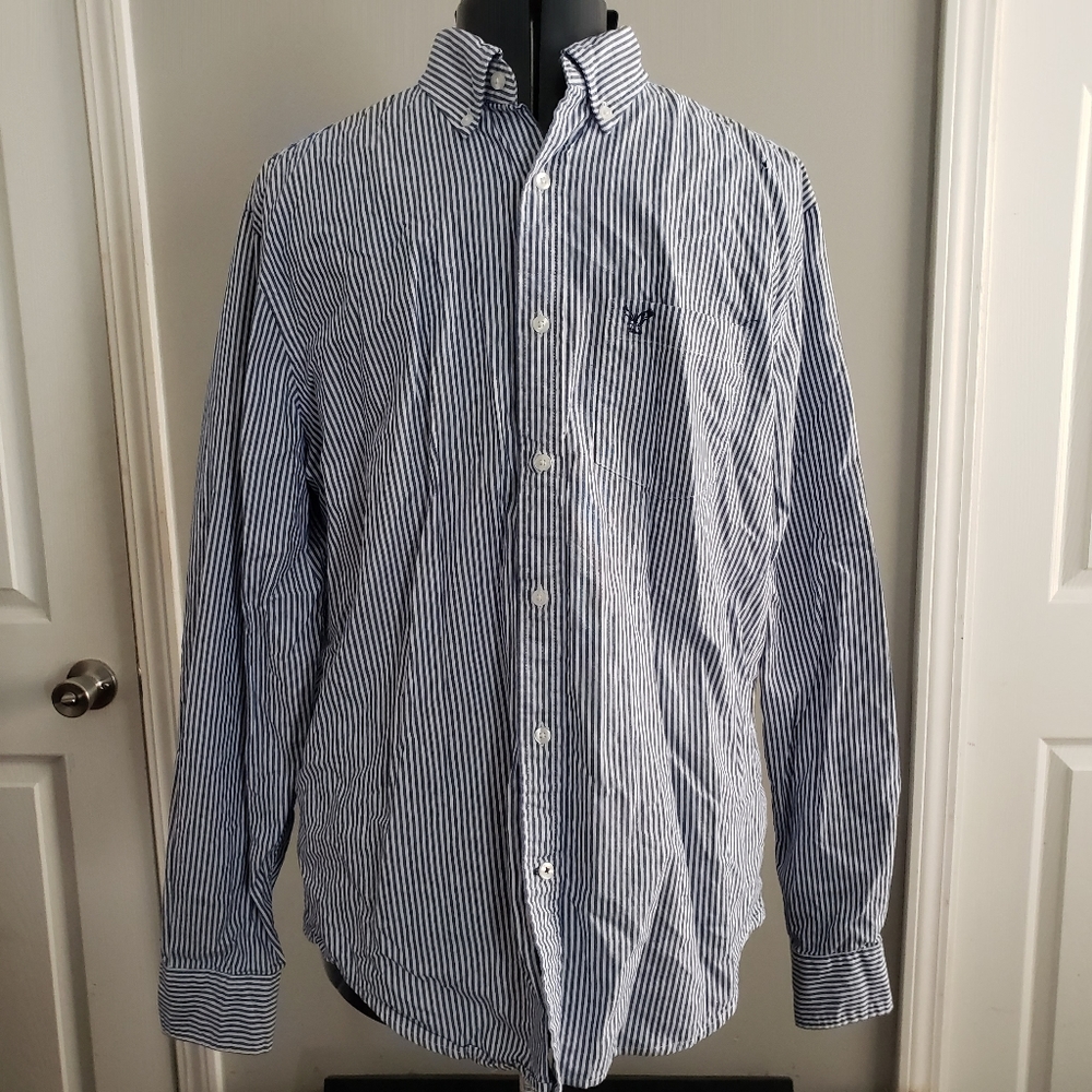 American Eagle classic fit collard shirt large
